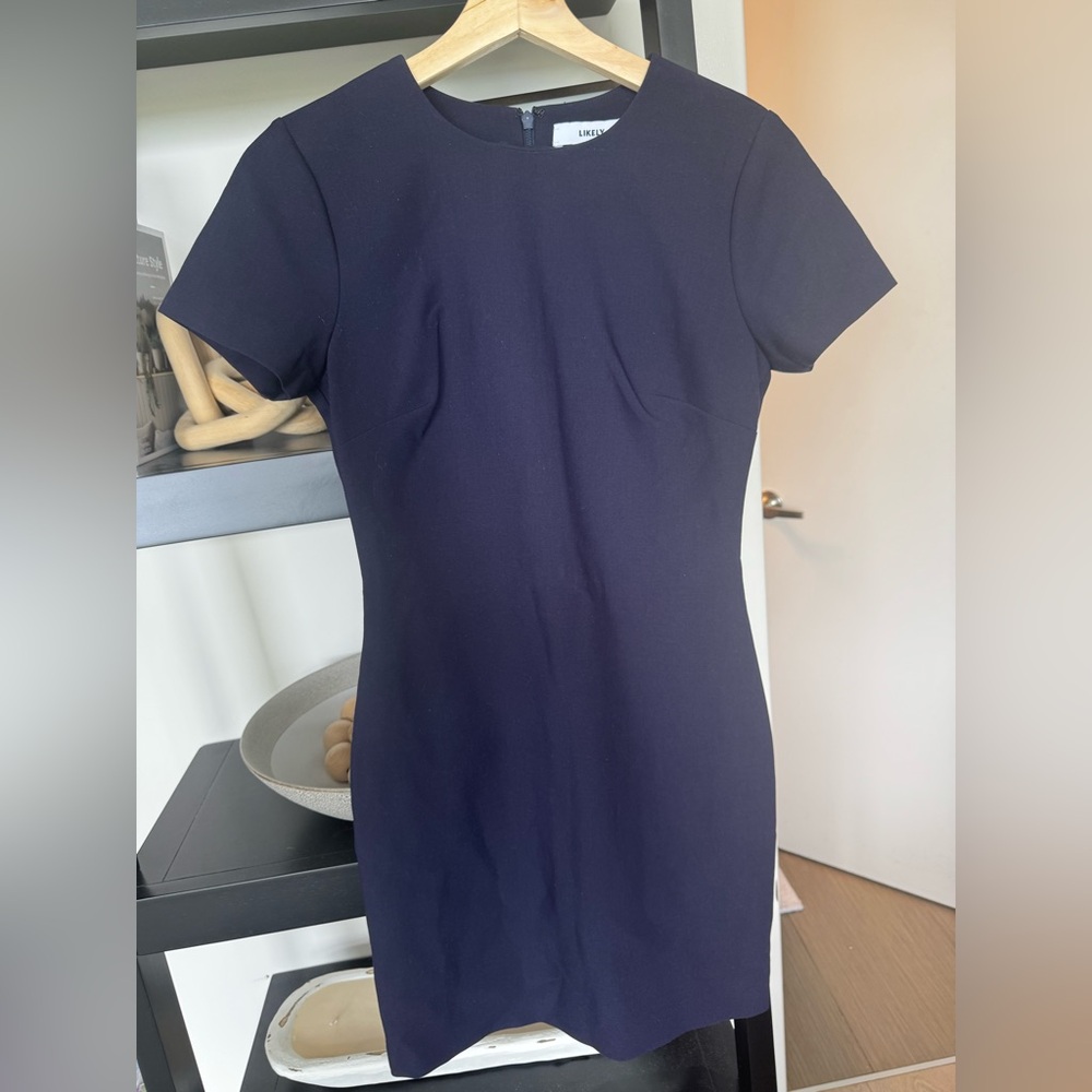 Likely Navy Blue Mini Dress